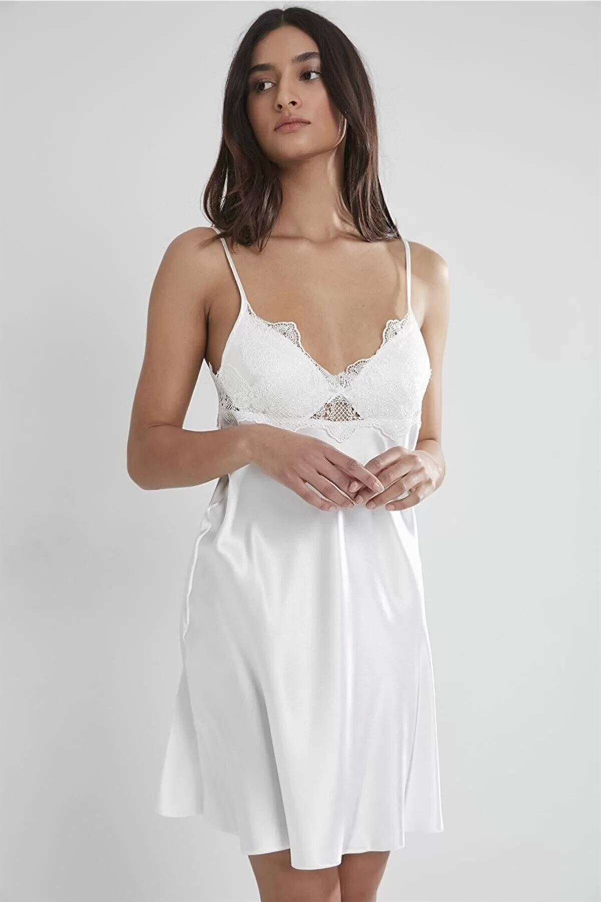 Pierre Cardin 6335 6'lı Saten Gecelik Sabahlık Takım