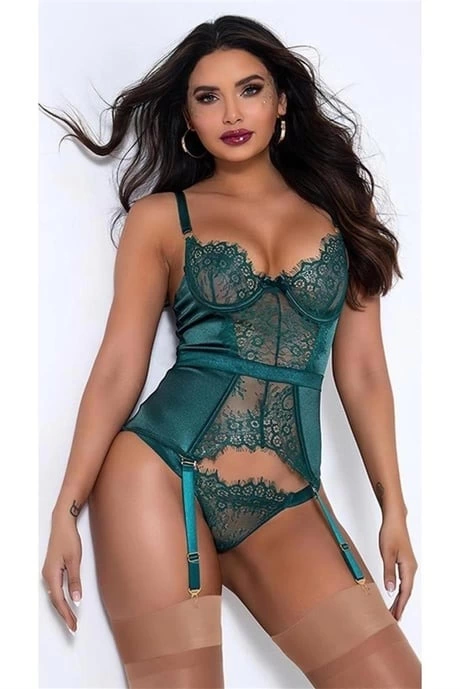 For Dreams 8350 Fantezi Bustiyer Jartiyer Takımı