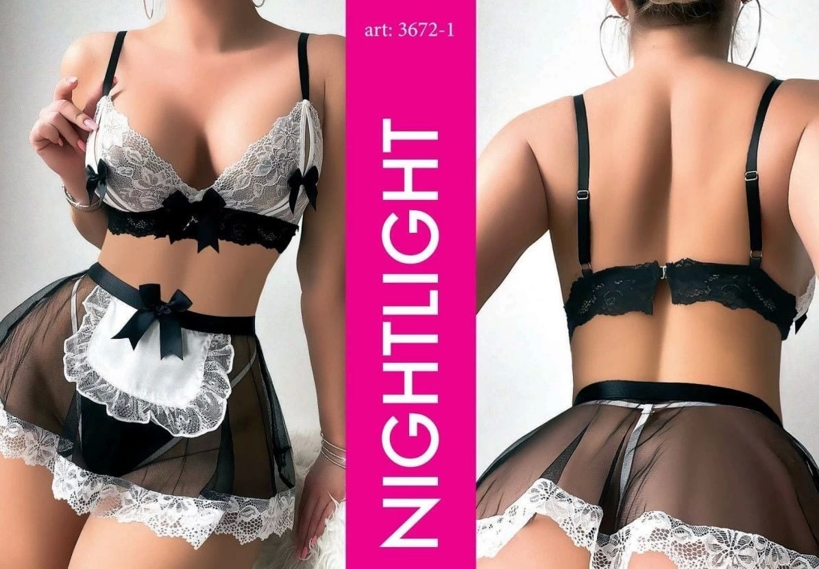 Nightlight 3672 Fantezi Hizmetçi Kostüm