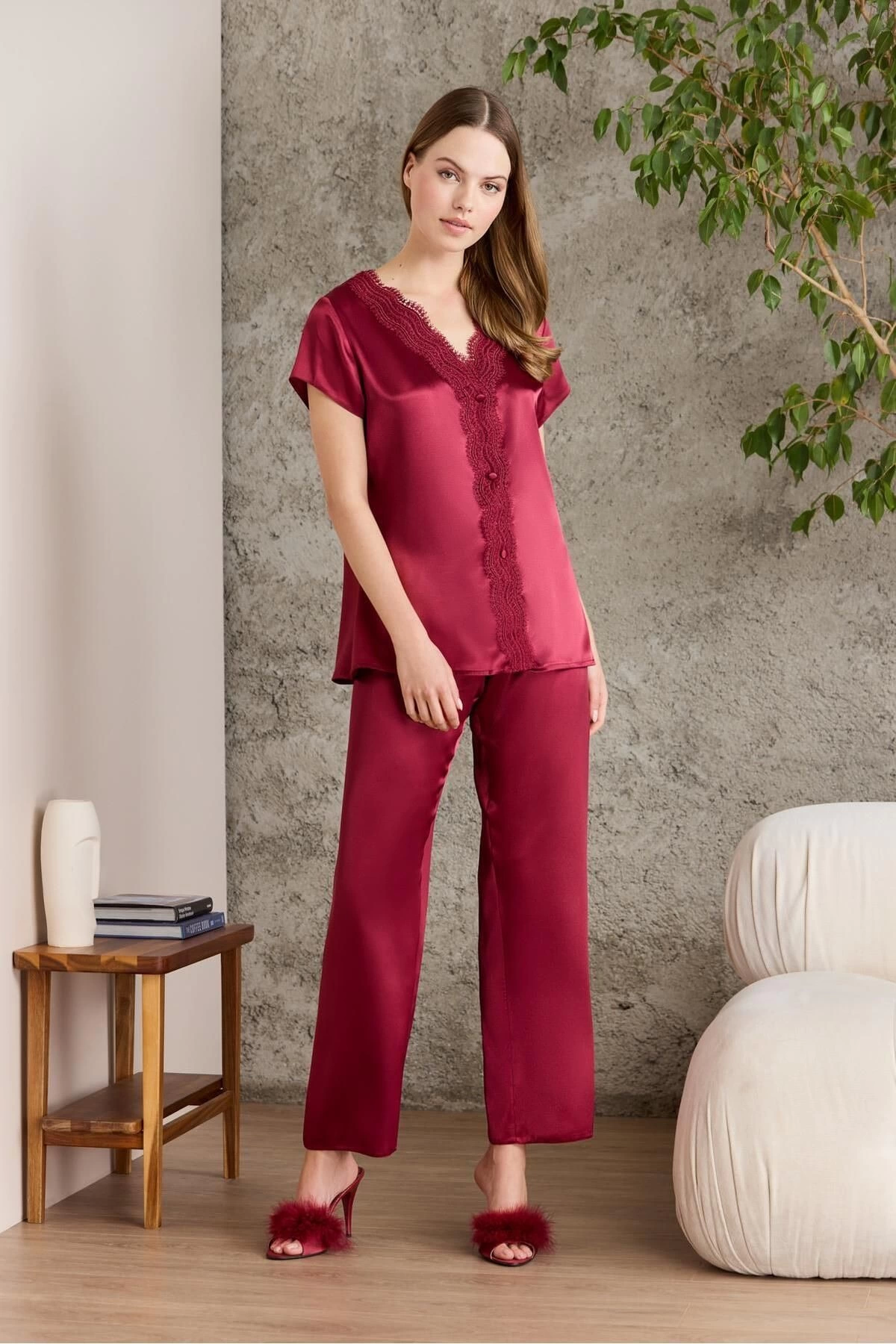 Pierre Cardin 6010 Kısa Saten 6'lı Çeyiz Seti