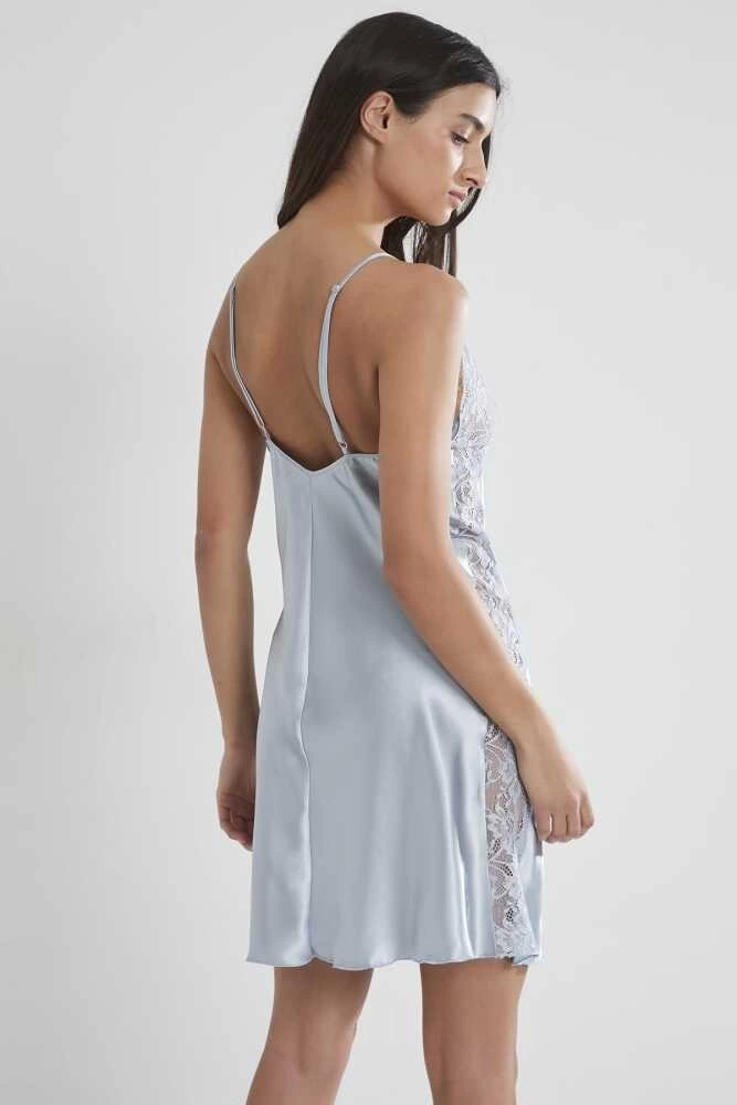 Pierre Cardin 624 Bayan Battal Kısa Saten Gecelik