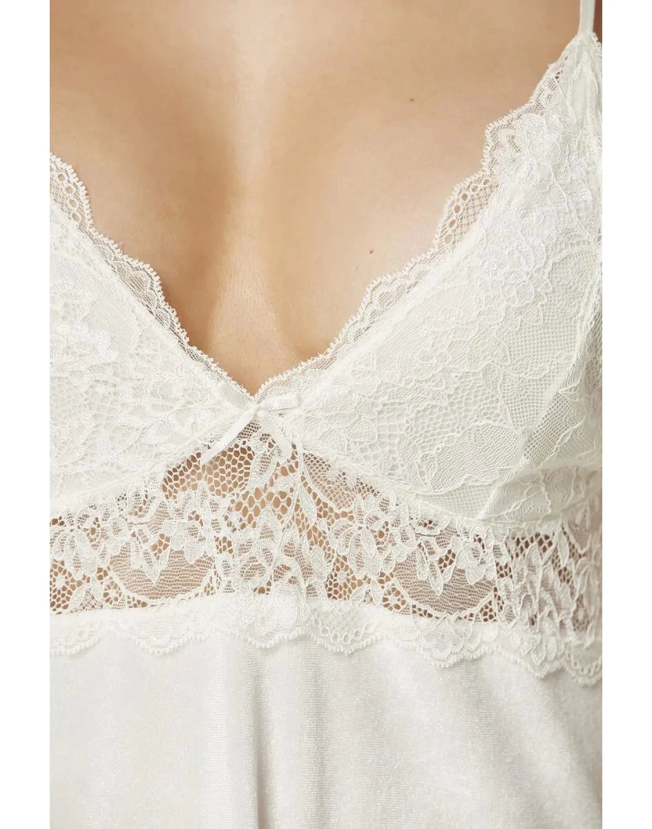 Pierre Cardin 845 Kadife Saten Gecelik