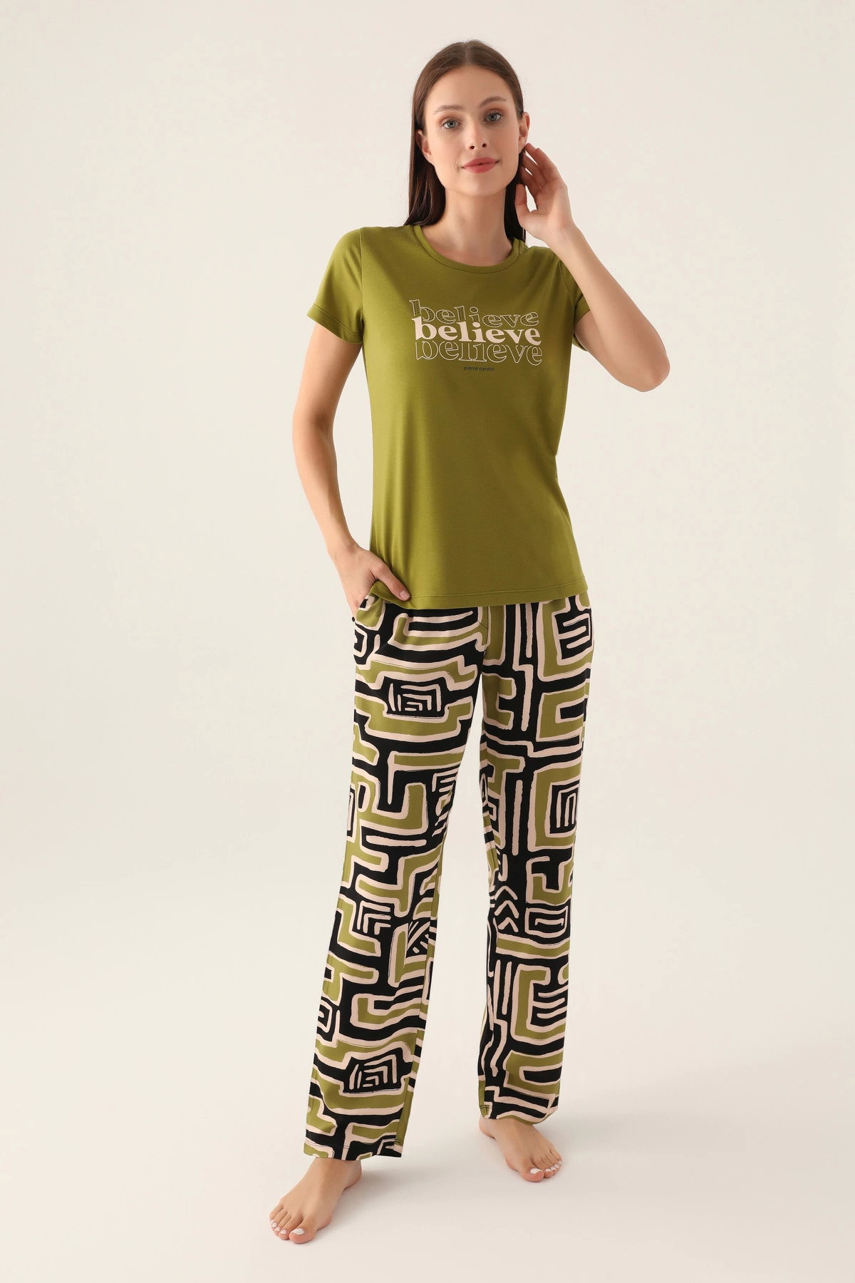 Pierre Cardin 8817-S Kadın Kısa Kol Pijama Takımı