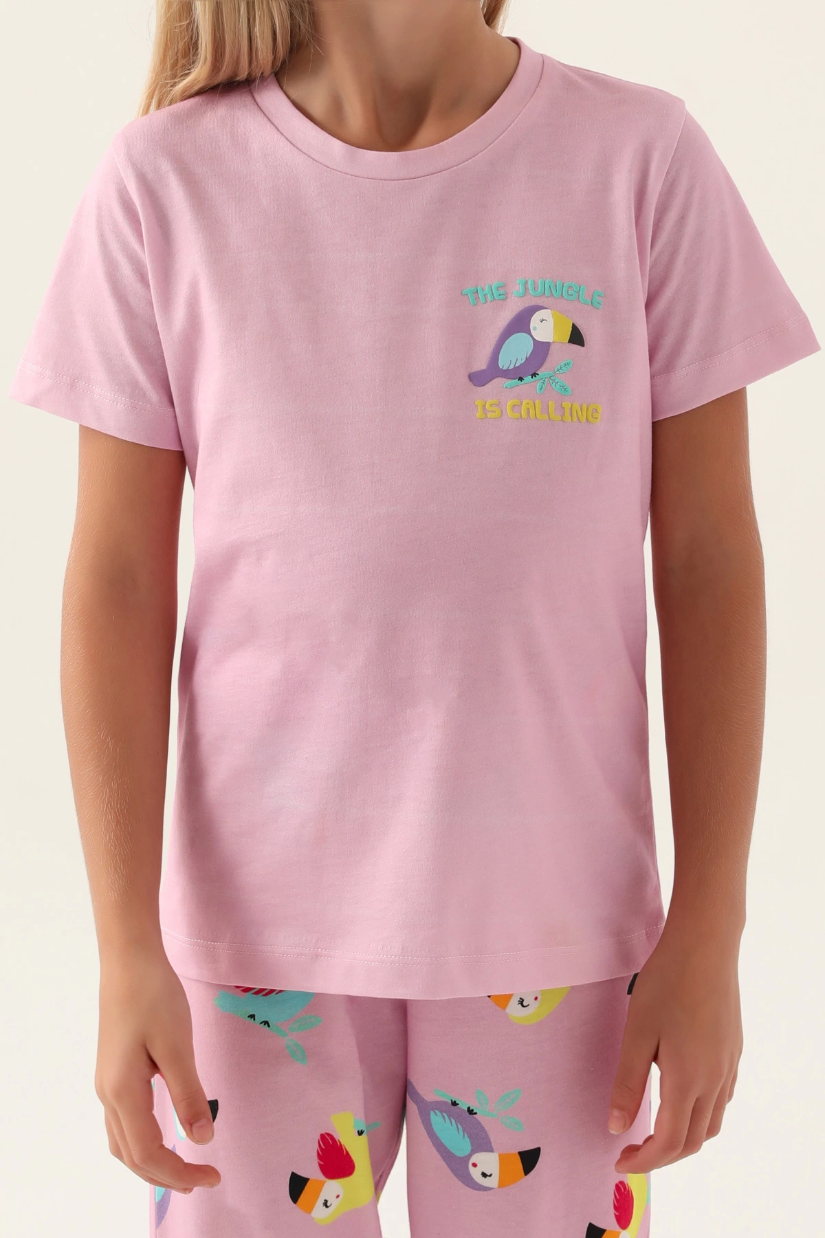Roly Poly 3403-G Kız Çocuk Kısa Kol Pijama Takımı